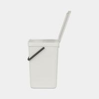 Brabantia Sort & Go afvalemmer 16 liter light grey - thumbnail
