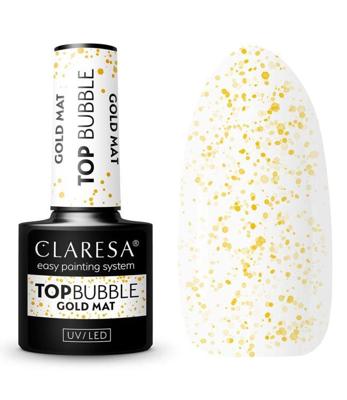 Claresa top coat bubble gold mat no wipe 5ml
