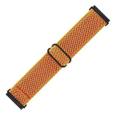 Fitbit Versa 3/4 & Sense 1/2 Nylon loop bandje - Oranje Fitbit Versa 3/4 & Sense 1/2 Nylon loop bandje - Oranje