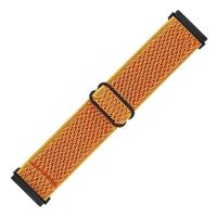 Fitbit Versa 3/4 & Sense 1/2 Nylon loop bandje - Oranje - thumbnail