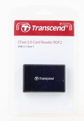 Transcend RDF2 Externe geheugenkaartlezer USB-A 3.1 Gen 1 Zwart Transcend RDF2 Externe geheugenkaartlezer USB-A 3.1 Gen 1 Zwart