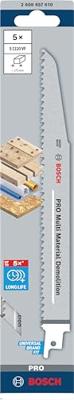 Bosch Professional S1110VF PRO Reciprozaagblad 225mm Multi Material Demolition VE=5 - 2608657610 - thumbnail