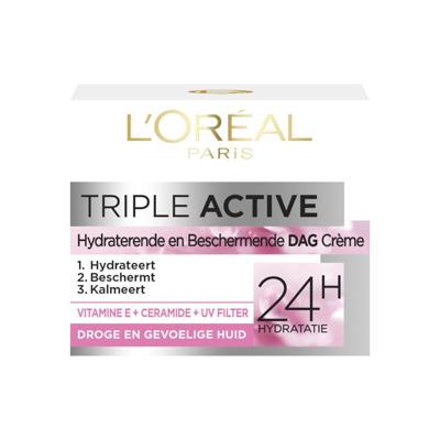 Loreal L'Oréal Paris Triple Active Dry Skin Dagcrème - 50 ml
