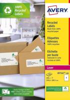 Etiket avery lr7167 199.6x289.1 recycled wt 100st - thumbnail