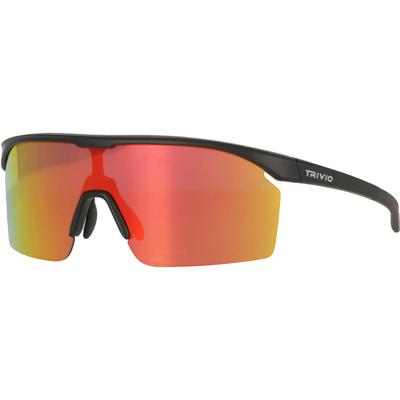 Trivio - fietsbril noa zwart revo rood met extra transparante lens Trivio - fietsbril noa zwart revo rood met extra transparante lens