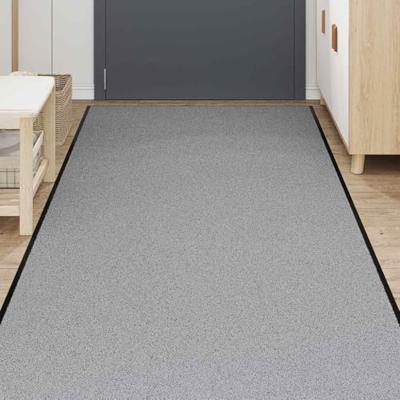VidaXL Deurmat 115x500 cm grijs