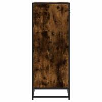 Schoenenrek 48x38x97,5 cm bewerkt hout gerookt eikenkleurig - thumbnail