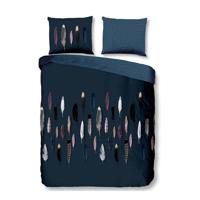 Good Morning Dekbedovertrek "veren" - Blauw - (240x200/220 cm) - Katoen - thumbnail