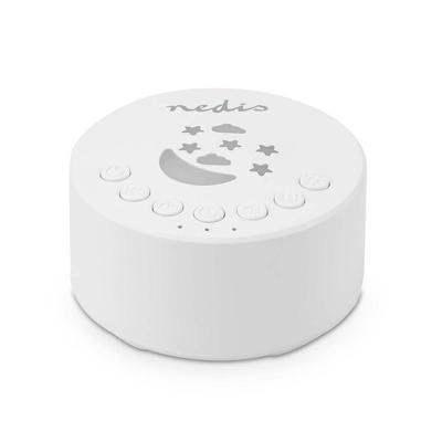 Nedis White Noise Machine | 18 Sound Options | 1 W | Maximale batterijduur: 18 uur | Dimbaar Licht | Tijdschakelaar | Wit - SLAD200WT