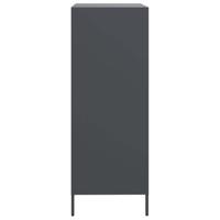 Hoge kast 68x39x103,5 cm staal antracietkleurig - thumbnail