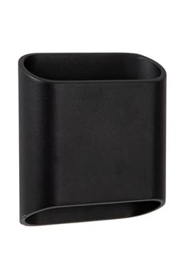 Lucide ATILA - Wandlamp Binnen/Buiten - LED Dimb. - 2x5W 2700K - IP65 - Zwart