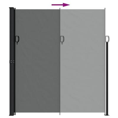 VidaXL Windscherm uittrekbaar 220x500 cm antracietkleurig