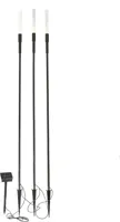 Luxform solar Ronda 3 tuinstekers zwart, 11 lumen - thumbnail