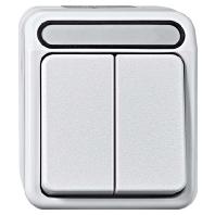 Merten 4074979 AquaStar Compleet Serieschakelaar spatwaterdicht Polar-wit 1-voudig 1 stuk(s)