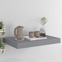 VidaXL Wandschap zwevend 40x23,5x3,8 cm mdf grijs - thumbnail