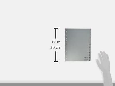 Durable 6522 Register DIN A4 1-20 Polypropyleen Grijs 20 tabbladen Bedrukte tabs 652210 Durable 6522 Register DIN A4 1-20 Polypropyleen Grijs 20 tabbladen Bedrukte tabs 652210