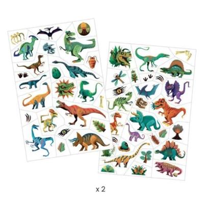Dino Club DJECO Tatoeages sinaasappel