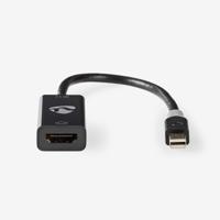 Mini-DisplayPort - HDMI-kabel | Mini-DisplayPort male - HDMI-uitgang | 0,2 m | Antraciet - thumbnail