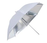 Falcon eyes flitsparaplu ur-32s zilver/wit 80 cm - thumbnail