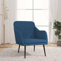 Fauteuil 63x76x80 cm stof blauw - thumbnail