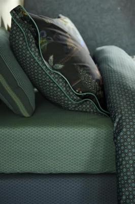 Pip Studio Pip Studio Thousand Leaves hoeslaken Groen 100x200 cm Hoekhoogte 25 cm