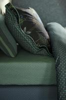 Pip Studio Pip Studio Thousand Leaves hoeslaken Groen 100x200 cm Hoekhoogte 25 cm - thumbnail