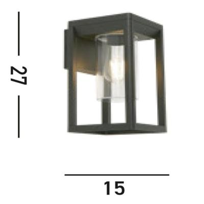 Searchlight Design wandlampSandr - 28731BK