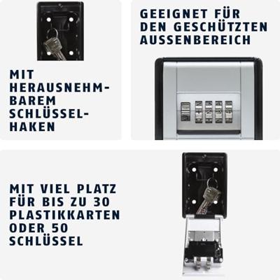 ABUS 46331 KeyGarage 787 Sleutelkluis Met sleutelhaak Cijferslot