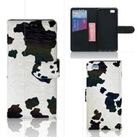 Huawei Ascend P8 Lite | Telefoonhoesje | Met pasjeshouder | Koeienvlekken - thumbnail