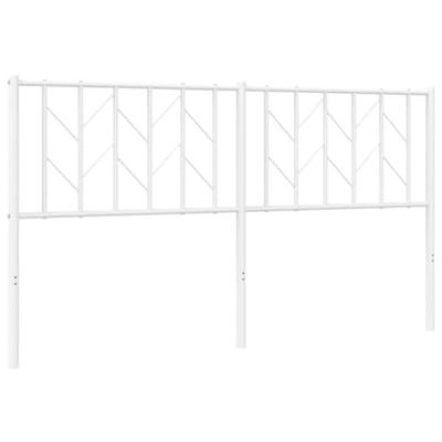 Hoofdbord 160 cm metaal wit