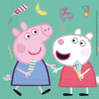 Globos Servetten peppa pig, 16st. - thumbnail