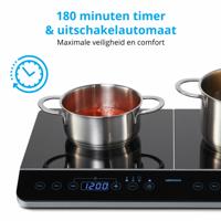 Vrijstaande inductiekookplaat - MEDION - MD 15324 - 2 branders - L 60,3 x D 35,5 cm - thumbnail