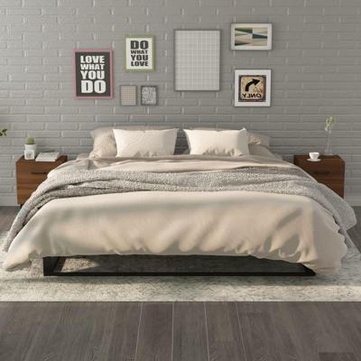 Nachtkastjes 2 st 40x35x47,5 cm bruin eikenkleur