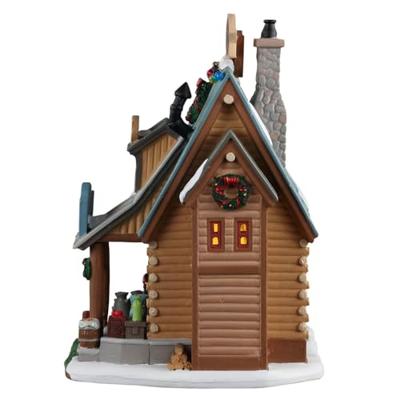 Lemax the lakeside market & tackle shop verlicht kersthuisje Vail Village 2021