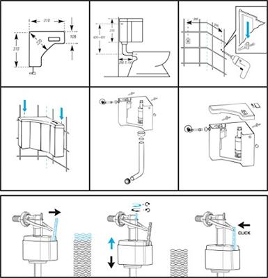 Cornat Spoelkast Keto Hoek 6-9L Wi - SPKECK1400 Cornat Spoelkast Keto Hoek 6-9L Wi - SPKECK1400