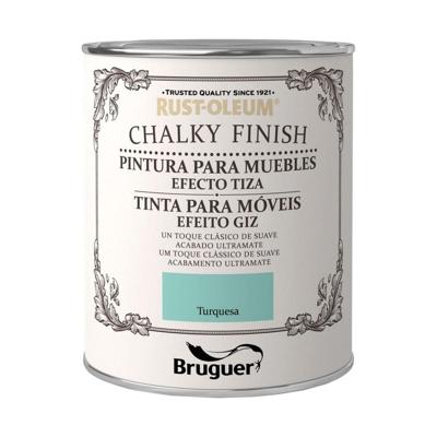 Verf Bruguer Chalky Finish Turkoois 750 ml