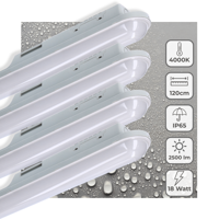4 PACK - LED&apos;s Light Universele LED TL verlichting compleet 120 cm - voor binnen en buiten - 2500 lm - thumbnail