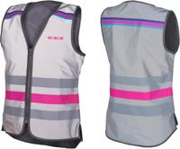 WOWOW reflecterende veiligheidsvest "lucy jacket fr" refl.vest lucy jac. fr s silver/pink - thumbnail