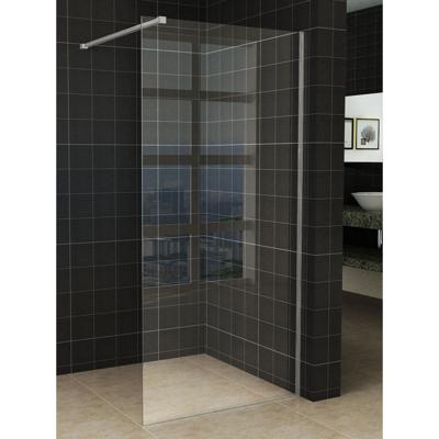 Wiesbaden Inloopdouche Slim Glasplaat Helder 8 mm Nano - 50 cm
