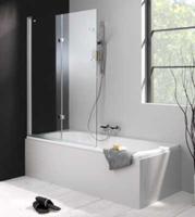 Huppe 501 Design Badklapwand Deur Links 100x150 Cm. Matzilver-helder Glas - thumbnail