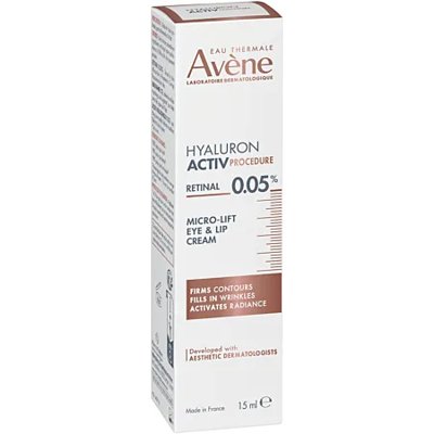 Avène Hyaluron Activ Procedure Retinal 0.05% Micro-Lift Crème voor Ogen & Lippen 15ml