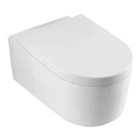 Wandcloset Wiesbaden Arco met Soft-Close Toiletzitting Diepspoel Wit - thumbnail