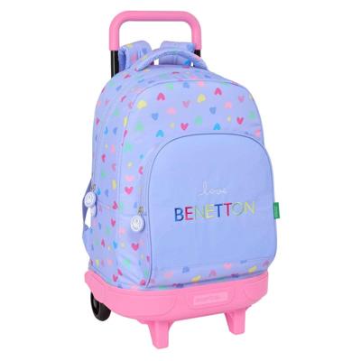 Schoolrugzak Benetton Lila Lila 33 x 45 x 22 cm Schoolrugzak Benetton Lila Lila 33 x 45 x 22 cm