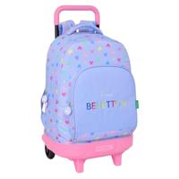 Schoolrugzak Benetton Lila Lila 33 x 45 x 22 cm - thumbnail