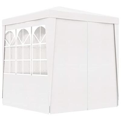 Partytent met zijwanden professioneel 90 g/m 2x2 m wit - thumbnail