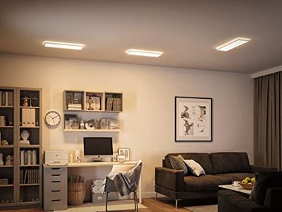 Paulmann 79925 P Atria Shine 22W 3000K 580x200mm ws Kst LED-plafondlamp LED LED 22 W Wit