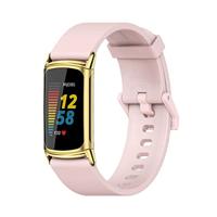 FitBit Charge 5 & 6 Extra soft siliconen bandje - Roze - thumbnail
