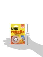 UHU rollafix 36965 Plakband Transparant (l x b) 25 m x 19 mm 1 stuk(s) - thumbnail