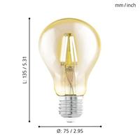 EGLO Ledlamp - e27 - 320 lm - bol - amber 2200k - thumbnail
