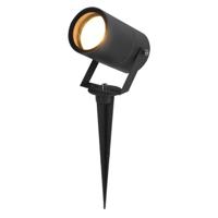 Spikey LED prikspot - GU10 fitting - Wandspot - IP65 Waterdicht - Dimbaar - Kantelbaar - Grondspies - Zwart - Tuinspot - thumbnail